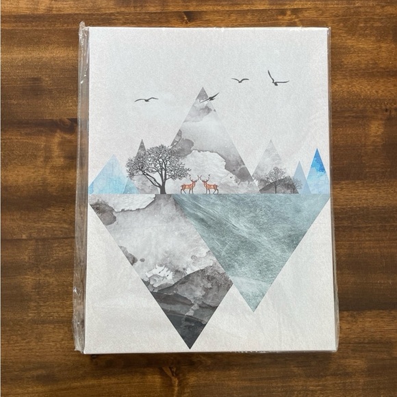 Watercolor Canvas Scenery Deer Pictures‎ Art Decor (3) - Picture 5 of 8